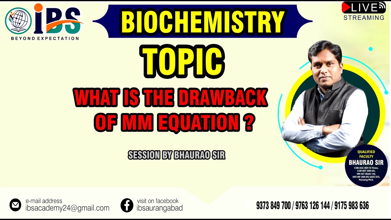 WHAT IS THE DRAWBACK OF MM EQUATION?