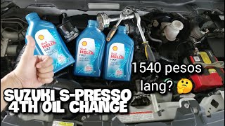 Suzuki S-Presso 4th Oil Change 1, 540 pesos lang?