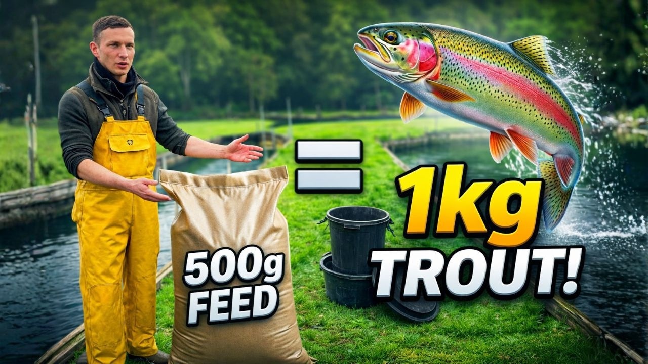 How I Turn 470g of Food into 1kg of Trout 🐟⚖️