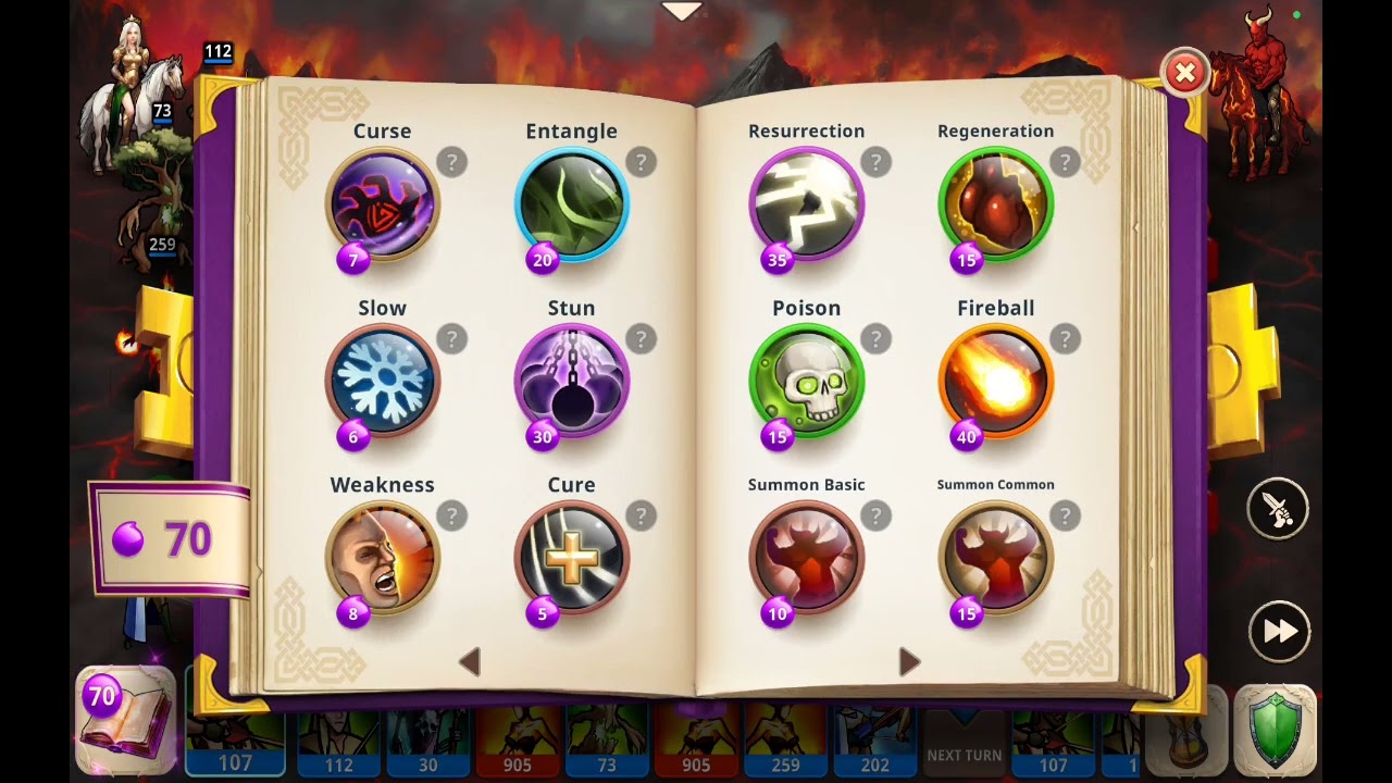 magic world , inferno event battles,first battle vs imp is the toughest, voice tips