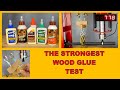 Adhesive Tensile Strength Test. Best Wood Glue vs Hydraulic Press
