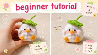 DIY Cute Duck Keychain | Simple Crochet Pattern for Beginners 🦆| Tiny Crochet Lab