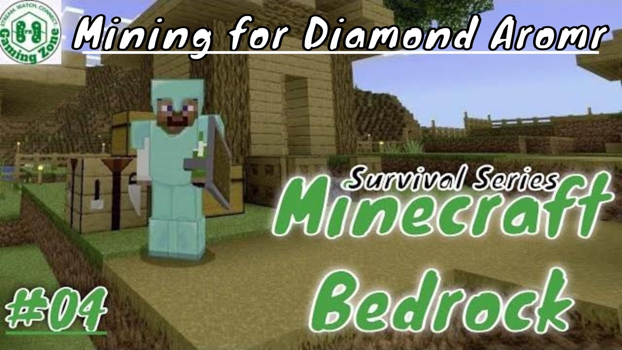 Part 04 ASMR MineCraft Bedrock Survival Series | Mining Ores in Cave ...