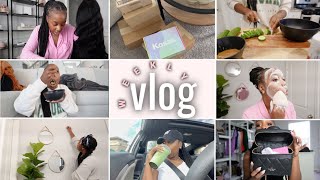 VLOG | bathroom decor, lots of unboxings, night routines, cucumber snack, & more! | Andrea Renee