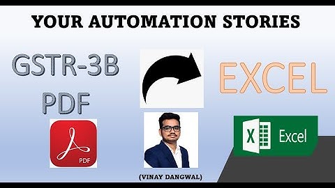 Convert Multiple GSTR-3B to Excel .. Free Excel Tool ..! NO VBA ..No Coding..! GSTR3B PDF TO EXCEL.!