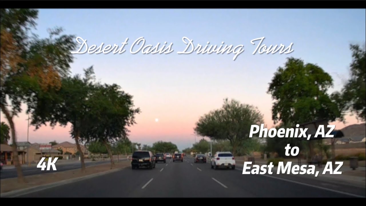 4K Roadscapes Driving Tour Phoenix, AZ to Mesa, AZ YouTube