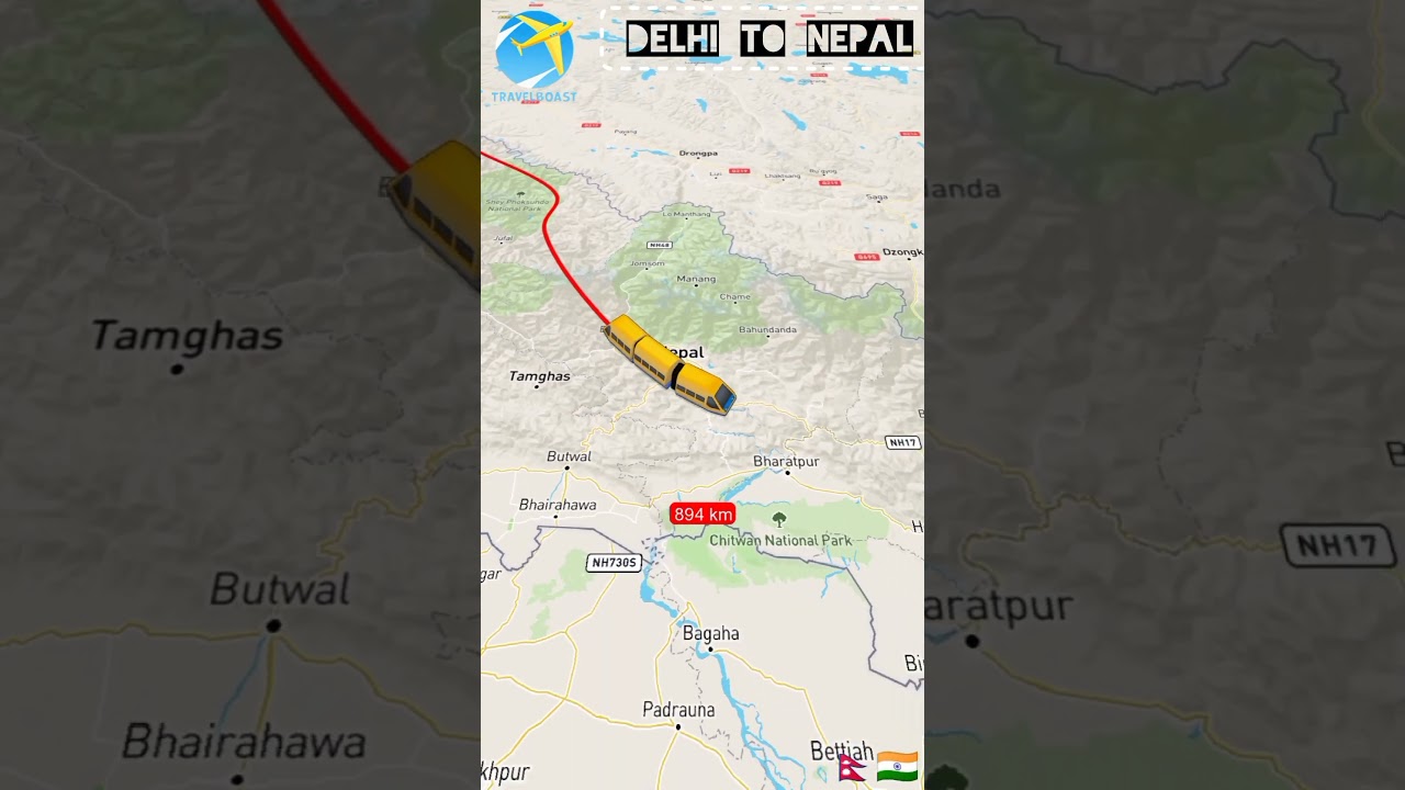 Delhi to nepal train route 