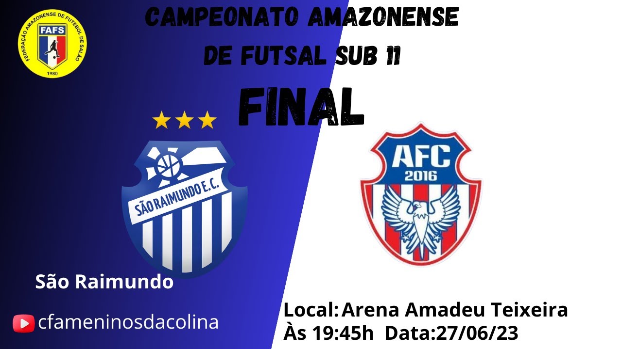 São Raimundo X Amazonas FC Final Amazonense sub11 - YouTube