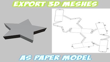 Blender Tutorial - Export paper model