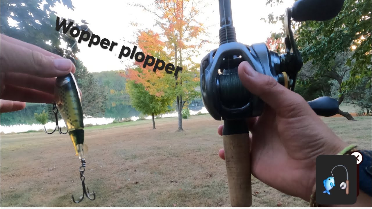 Catching big bass on Wopper Plopper