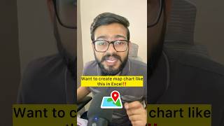 Want to create Map Chart in Excel‼️Use Amazing Excel Trick #excel #exceltips #shorts