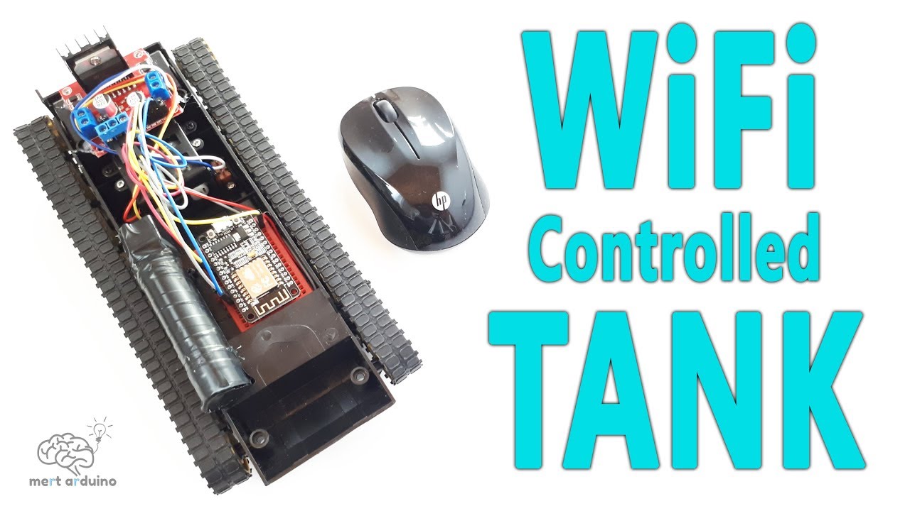 How to Make esp8266 WiFi Controlled Tank | NodeMCU esp8266-12E - YouTube