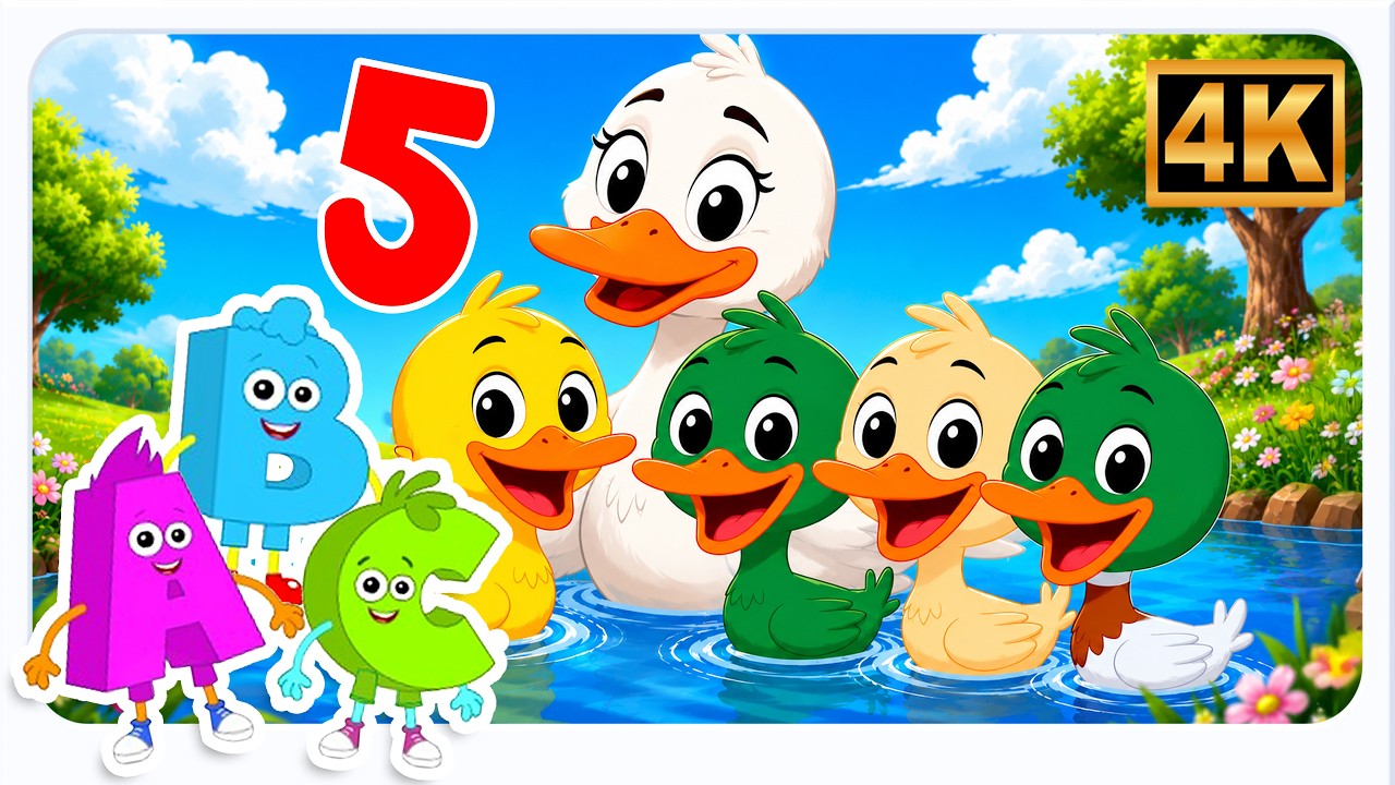 Five Little Ducks & More Nursery Rhymes | Songs & Preschool Learning
