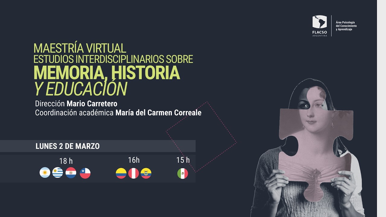 Reunión informativa - Maestría en estudios interdisciplinarios sobre Memoria, Historia y Educación