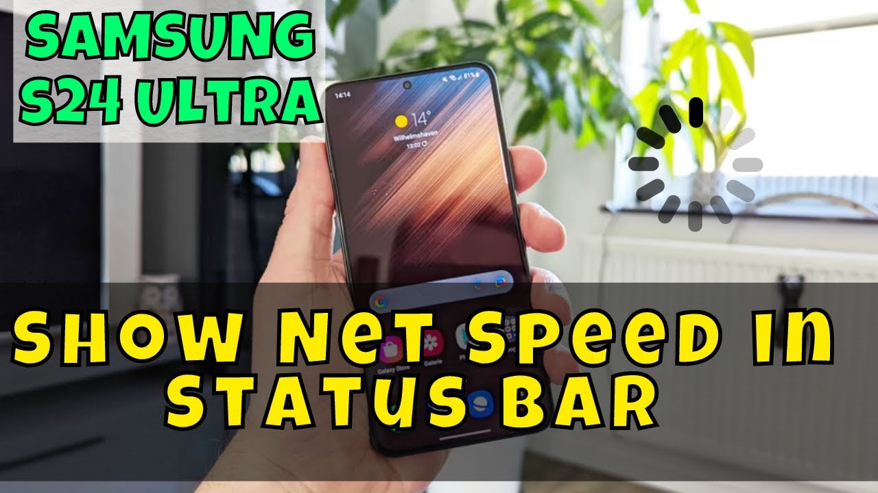 Show Net Speed in Status bar Samsung Galaxy S24 Ultra || How to show ...