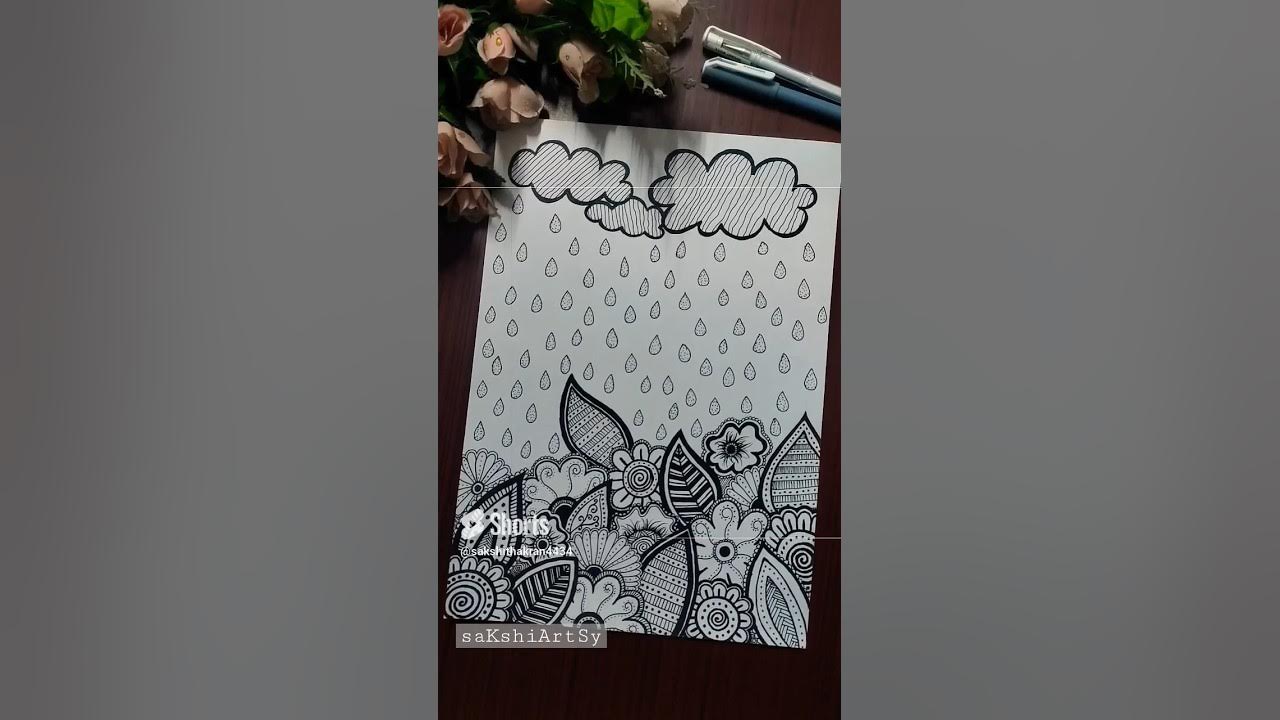 Mandala doodle transition easy drawing transition...🪴🌧️ YouTube