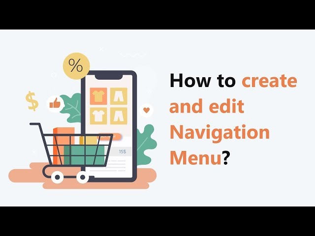 how to create and edit the navigation menu blossom shop wor
