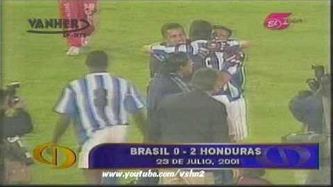 Honduras vs Brasil 2-0 Cuartos de Final Copa America 2001