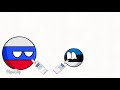 Russia And Estonia Drinking Vodka|| Countryball Animation ||
