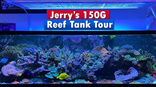 Jerry’s 150g Saltwater Reef Aquarium Tank Tour!  Super simple and beautiful!