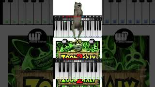 Walf Dancing Meme Vs Zoonomaly 2 Easy Piano Tune shorts