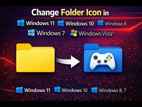 How to Change Folder Icon in Windows 11, 10, 8,  7 or Vista | GearUpWindows Tutorial