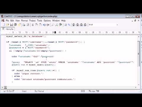 Beginner PHP Tutorial  154 - SQL Injection Part 4