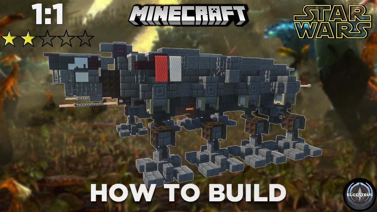 Republic AT-OT Walker | Minecraft Star Wars Tutorial - YouTube