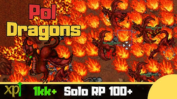 RP 100+ PoI Dragon Lair [Tibia Solo Paladin]