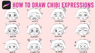 PROCREATE TUTORIAL (BEGINNER): How to Draw CHIBI Expressions on your iPad - Step by Step screenshot 4