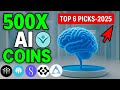 Top 10 AI Crypto Altcoins to 25X-500X In 2025 Bull Run