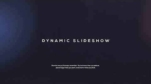 Dynamic Slideshow ( After Effects Project Files)