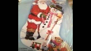 bucilla needlepoint christmas stocking kits
