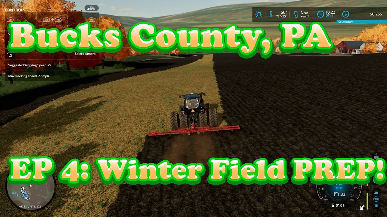 FS22 Lets Play: Preparing FIELDS For the WINTER! [Episode 5] - YouTube