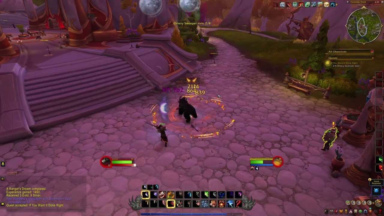 Если хочешь, чтобы всё было сделано правильно, ID задания 91342 WoW