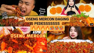 KOMPILASI MUKBANG OSENG MERCON PEDAS 🔥🔥🥵🥵#mukbang #asmr #kompilasi #osengmercon