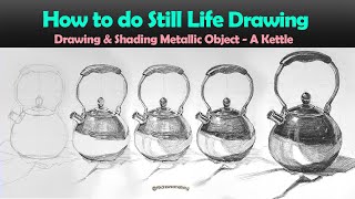 Draw Still Life with pencils  #stilllifeart #drawing #drawingtutorials  #pencilshading #stilllife