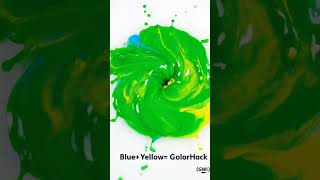YELLOW + GREEN MIX COLOR SPLASH