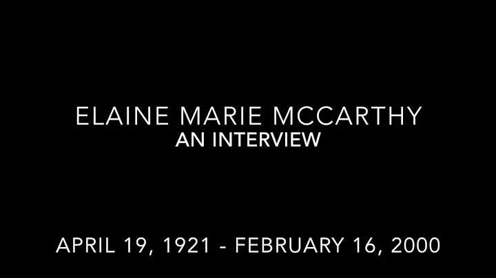 Elaine McCarthy Interview