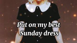 Hole (Band) - Best Sunday Dress // Lyrics Video feat. Kurt Cobain of Nirvana