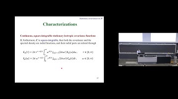 Xavier Emery: A journey into covariance models for spatial data