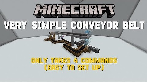 How to make a conveyor belt in Minecraft Bedrock with Commands