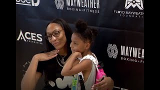 WNBA MVP A'ja Wilson spreads love in Vegas Community at Mayweather Fitness