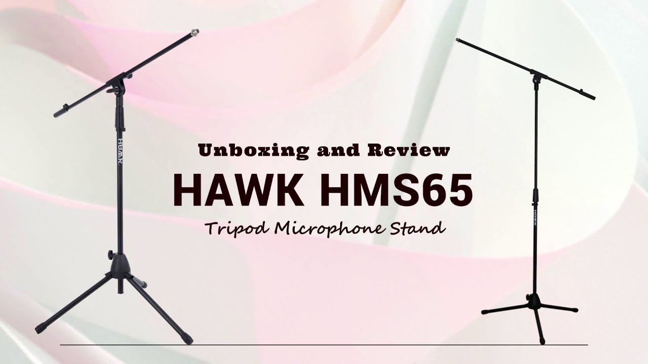 Unboxing and In Depth Review of the HAWK HMS65 Tripod Microphone Stand ...