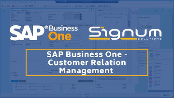 SAP Business One  Customer Relation Management