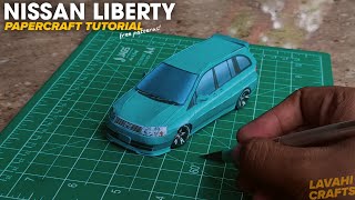Let's make a cool modified Nissan liberty with paper ! Patterns available for free | Lavahi crafts