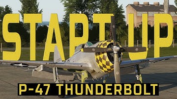 DCS WORLD | P-47 Startup, Taxi and Takeoff