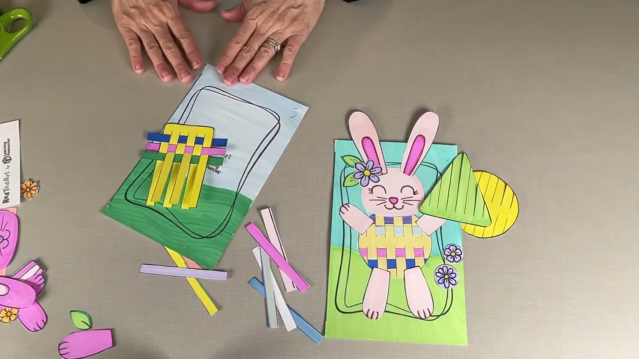 Take & Make Craft- Paper Weaving Bunny - YouTube