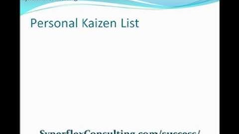 Personal Kaizen