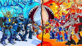 MONSTER TRANSFORMERS CARTOON: Under the SEa - Optimus, Bumblebee, Wind blade, ACREE, Kong Mechanic